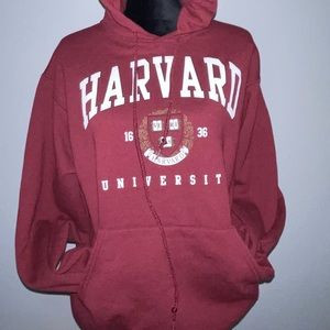 Crimson Harvard Unisex Hoodie, Size M